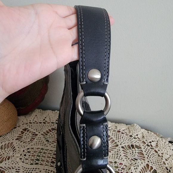 Coach patchwork hobo bag Rare cheetah print - Picture 6 of 10